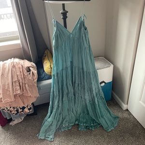 Free People tropical maxi dress